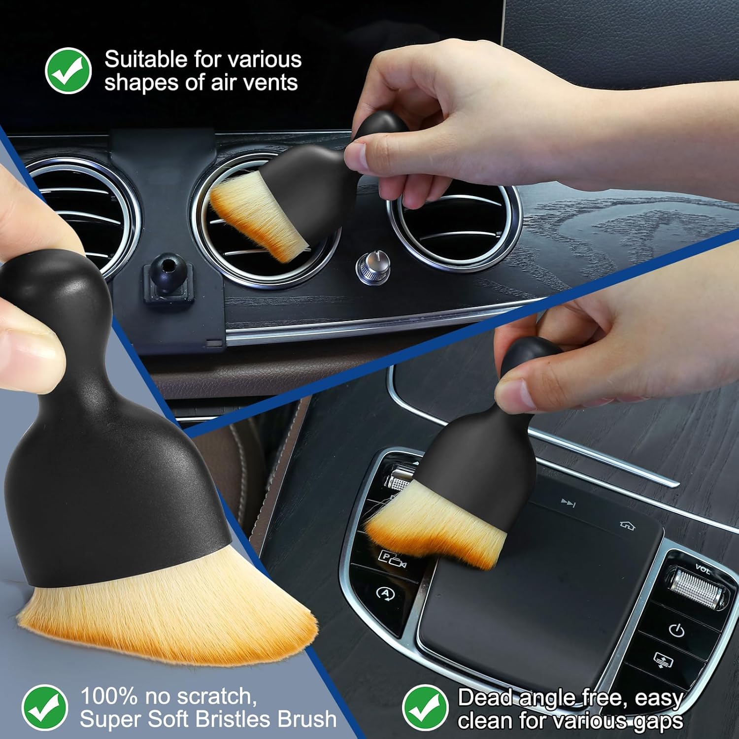 Ultimate Car Interior Detailing Brush Kit (5-Piece)